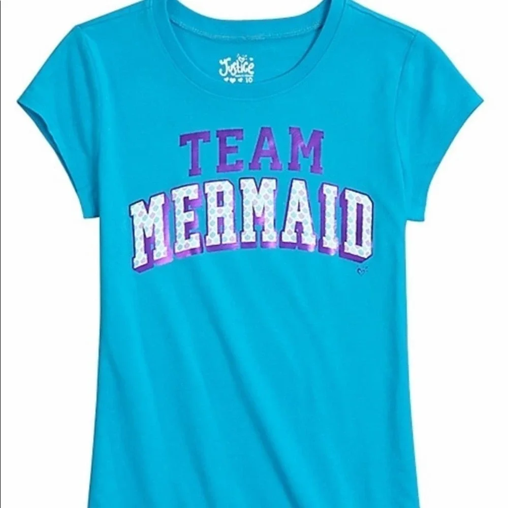 JUSTICE Team Mermaid Graphic T-shirt